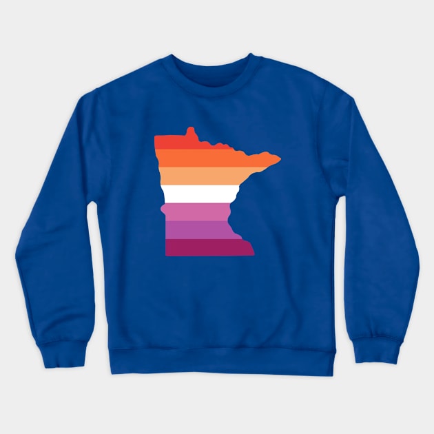 Minnesota Lesbian Pride Crewneck Sweatshirt by littleSamantics